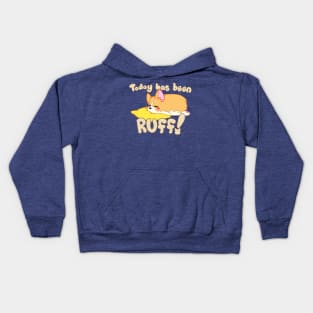 Corgi Ruff Shirt Kids Hoodie